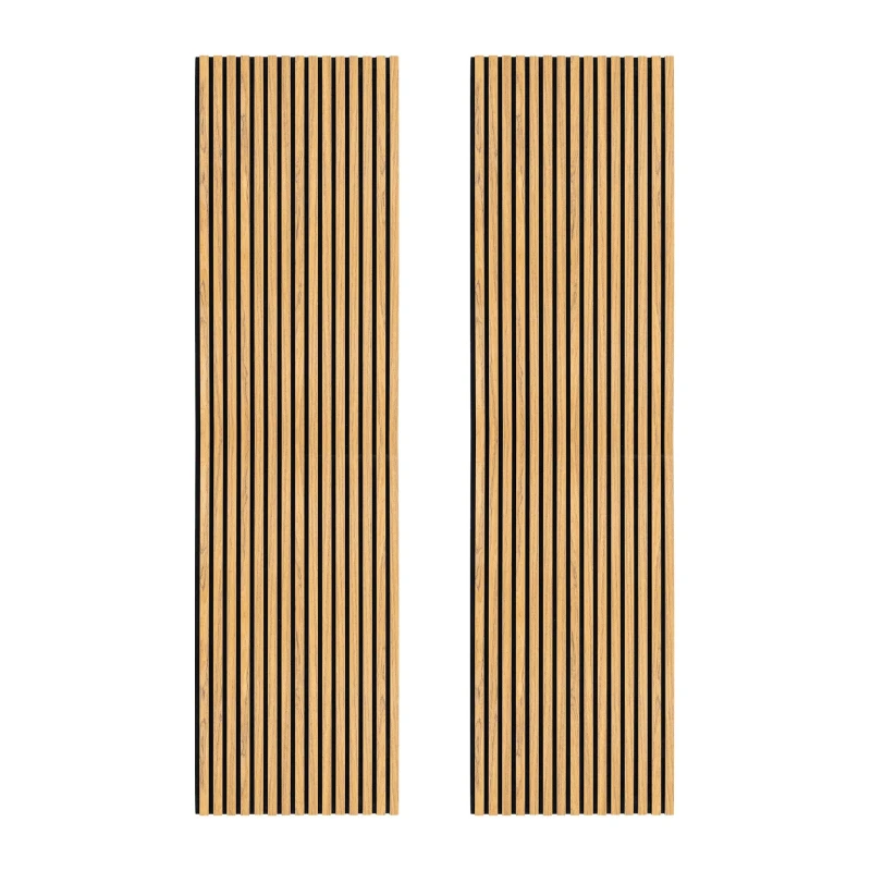Image of MonsterShop Acoustic Slat Wall Panels X 2 - Oak
