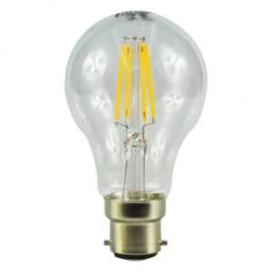Image of B22 Bayonet LED 6W Filament GLS Bulb (60W Equivalent) 806 Lumen - Warm White Clear