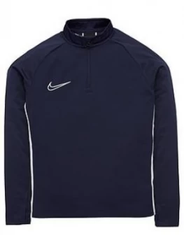 Image of Nike Junior Academy Dri Drill Top - Navy