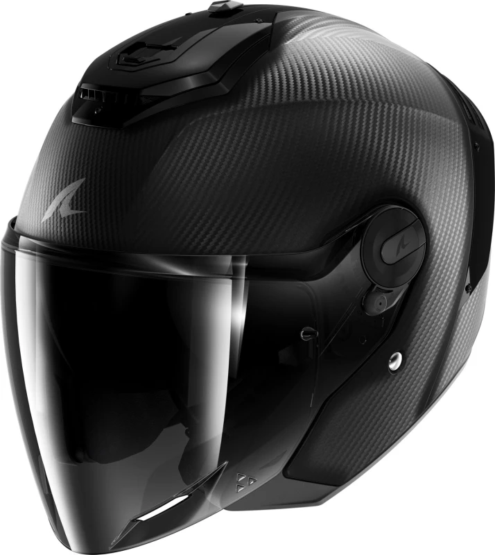 Image of Shark RS Jet Full Carbon, open face helmet , color: Matt Black/Dark Grey , size: M