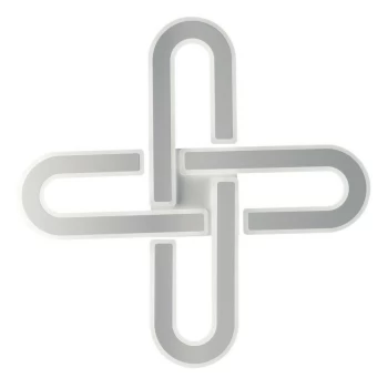 Image of Fan Europe Obsession - Integrated LED Dimmable Flush Ceiling Pendant, White, 3000- 4000-6000K