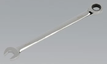 Image of Sealey AK6391016 Combination Ratchet Spanner Extra-Long 16mm