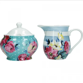 Image of Kitchencraft Mikasa Clovelly Creamer & Sugar Pot