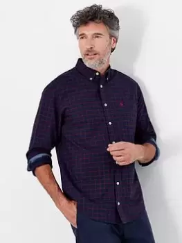 Image of Joules Welford Long Sleeve Check Shirt - Navy Size M Men