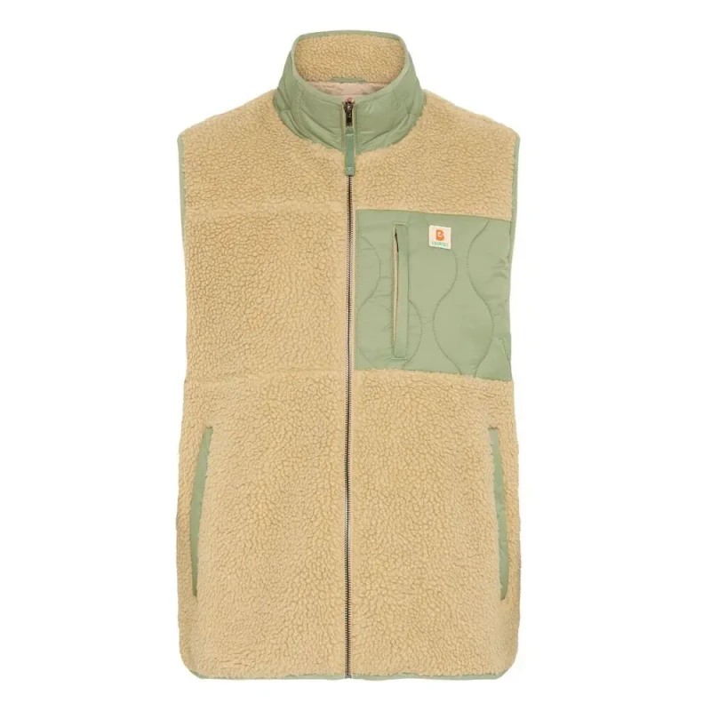 Image of Blend Sleeveless fleece Blend Sun Beige Male M