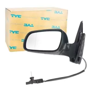 Image of TYC Wing mirror 337-0014 Outside mirror,Side mirror VW,Golf IV Schragheck (1J1),Golf IV Variant (1J5),Bora Limousine (1J2),Bora Variant (1J6)