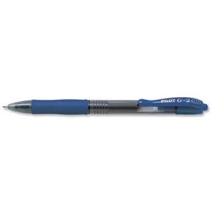 Image of Pilot G210 Gel Rollerball Pen Refillable Medium 1.0mm Tip 0.6mm Line Blue Pack of 12