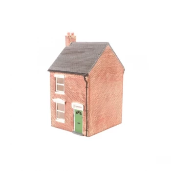 Image of Hornby Right Hand Mid-Terraced Green Door House Model