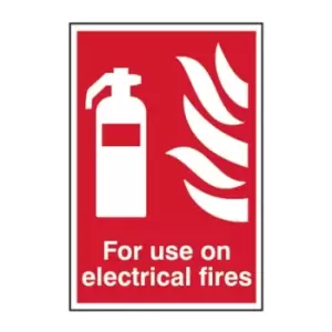 Image of For Use on Electrical Fires - PVC (200 x 300mm)
