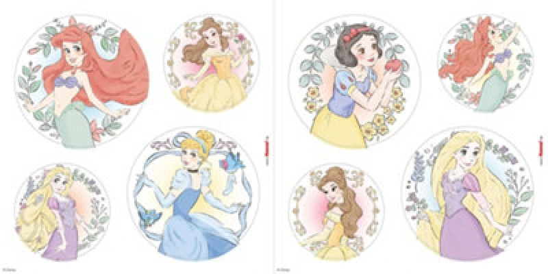 Image of Komar Disney Princess Kindness Self-Adhesive Window Stickers