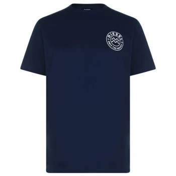 Image of Diesel Waves T Shirt - Navy 89D
