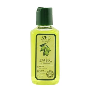 Image of CHIOlive Organics Olive & Silk Hair & Body Oil (For Hair and Skin) 59ml/2oz
