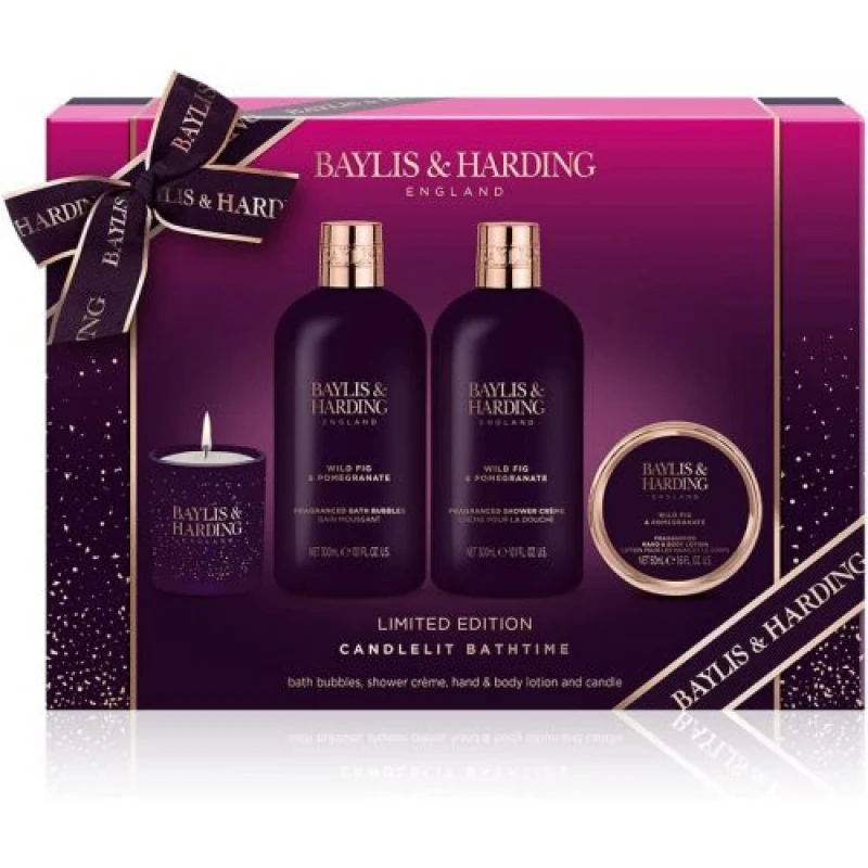 Image of Baylis & Harding Luxury Candlelit Bath Time Gift Set