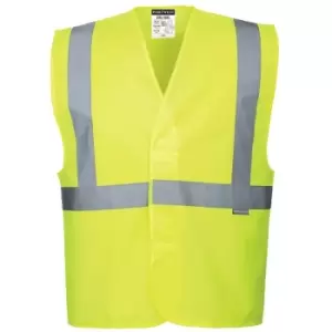 Image of Portwest C472YER4X/5X - sz 4XL - 5XL Hi-Vis One Band & Brace Vest - Yellow - Yellow