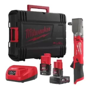 Image of Milwaukee - M12 FRAIWF12-622X 12V 1/2 Right Angle Impact Wrench with 1x 2.0Ah & 1x 6.0Ah Battery