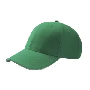 Image of Atlantis Sport Sandwich 6 Panel Baseball Cap (Pack of 2) (One Size) (Green)
