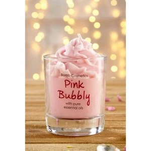 Image of Bomb Cosmetics Pink Bubbly Piped Scented Candle 100g