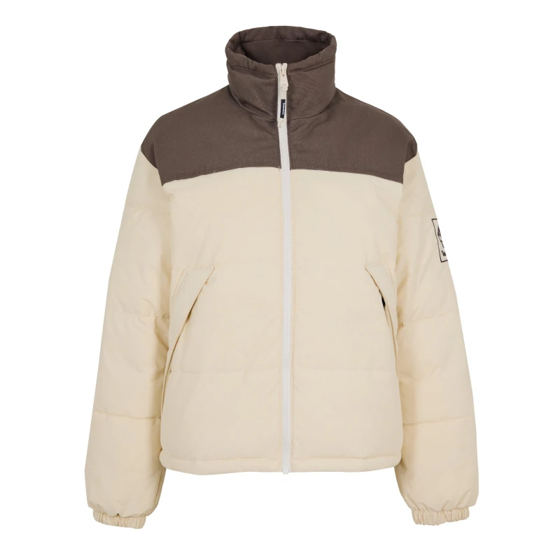 Image of Timberland Womens Insulated Puffer Short Puffer Jacket Angora-ChocChip female 8 (XS)