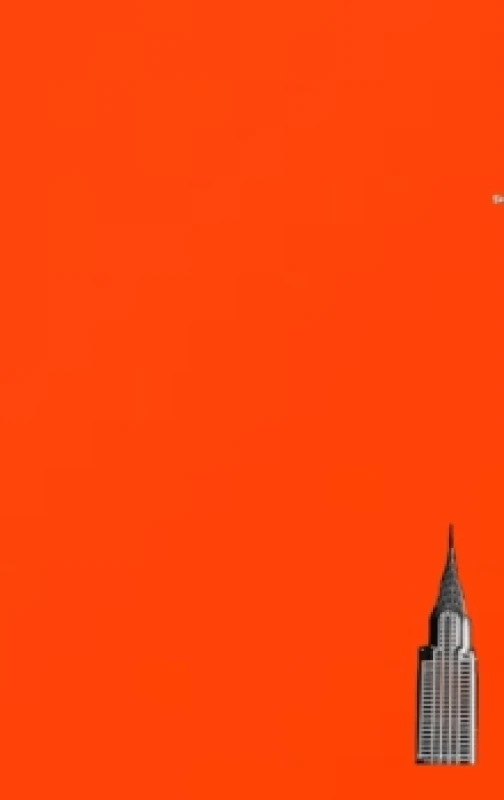 Image of NYC Chrysler building bright orange grid style page notepad $ir Michael limited edition : NYC Chrysler building bright orange grid style page notepad