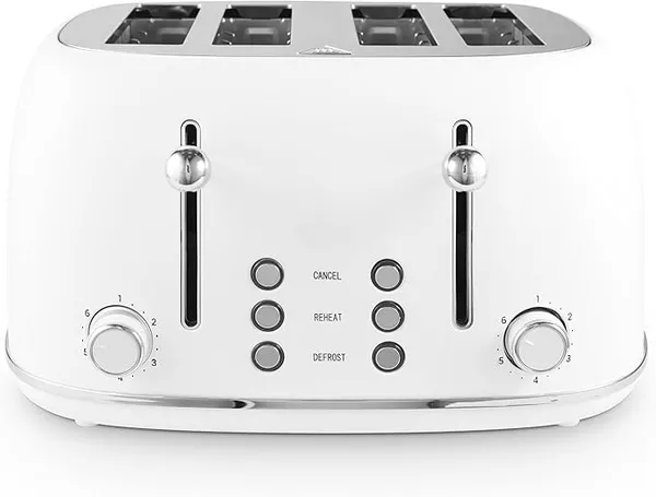 Image of Tower T20076WHT 4 Slice Toaster