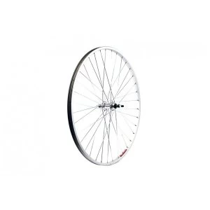Image of Wilkinson Wheel Alloy 700c Hybrid Single Wall Silver Solid Axle Freewheel Rear