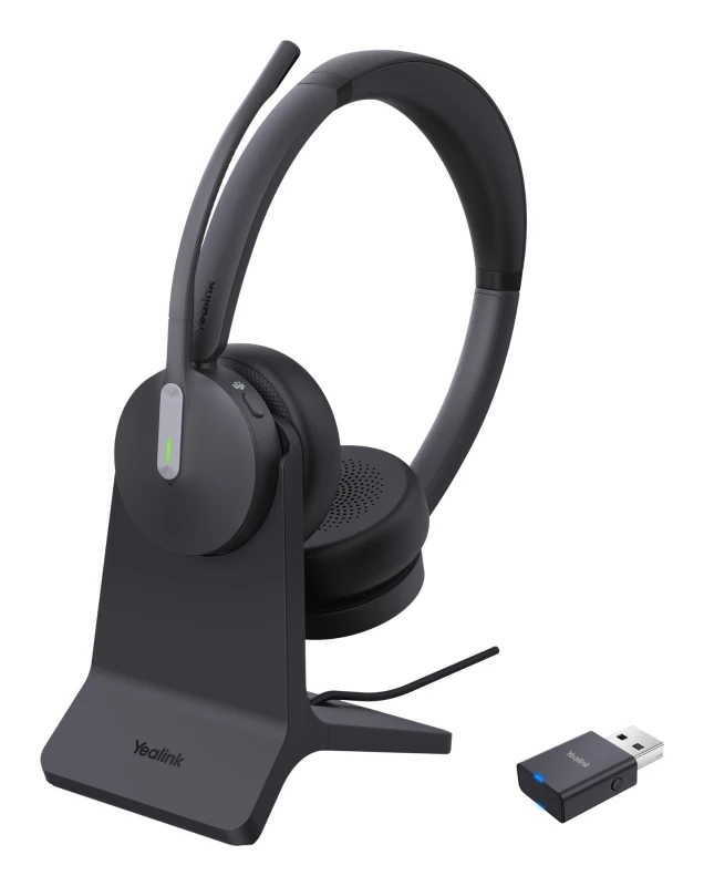 Image of Yealink WH64 Hybird Dual with Charging Stand Teams Headset