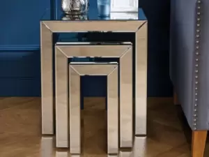 Image of Birlea Valencia Trio Nest Of Tables Assembled