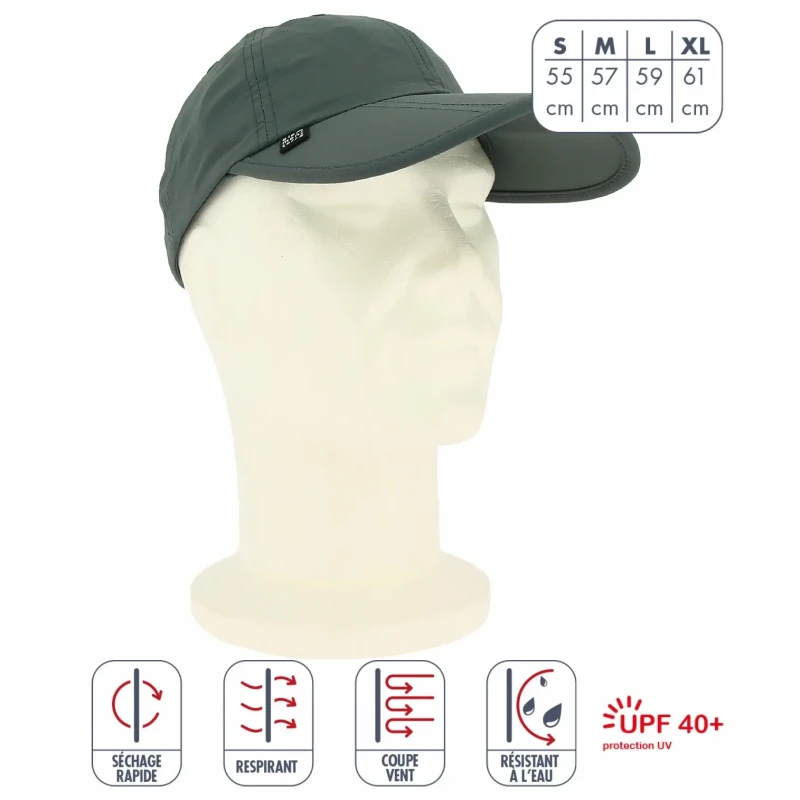 Image of Rain cap Elementerre Ibis Gris Unisex XL (61 cm)