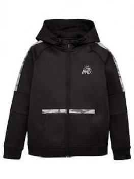 Image of Kings Will Dream Boys Kione Zip Through Hoodie - Black, Size 12-13 Years