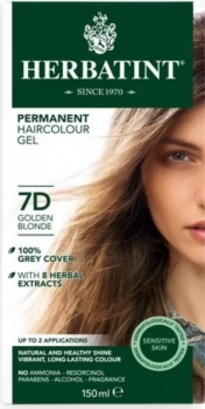 Image of Herbatint Golden Blonde Ammonia Free Hair Colour 7D 150ml