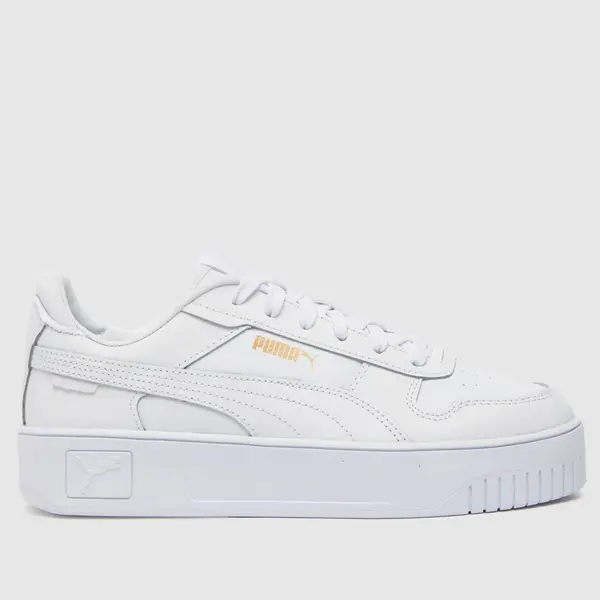 Image of PUMA carina street trainers in white White UK 3 (EU 35½)