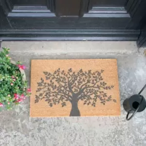 Image of Artsy Doormats Tree Of Life Grey Doormat