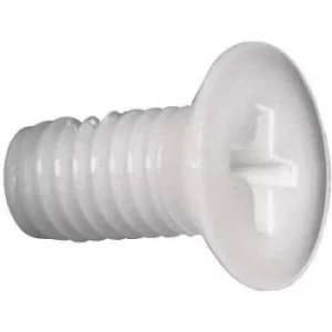 Image of TOOLCRAFT 839975 Countersunk screws M5 25mm Phillips DIN 965 Plastic, Polyamide 10 pc(s)