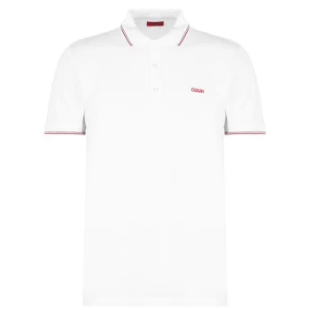 Image of Hugo Boss Dinoso 202 Polo Shirt White Size L Men
