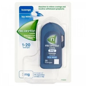 Image of Nicorette 2mg Cools Icy Mint 20x Lozenges