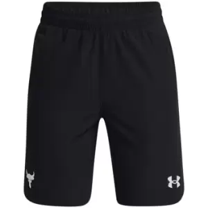 Image of Under Armour Armour Project Rock Woven Shorts Junior Boys - Black