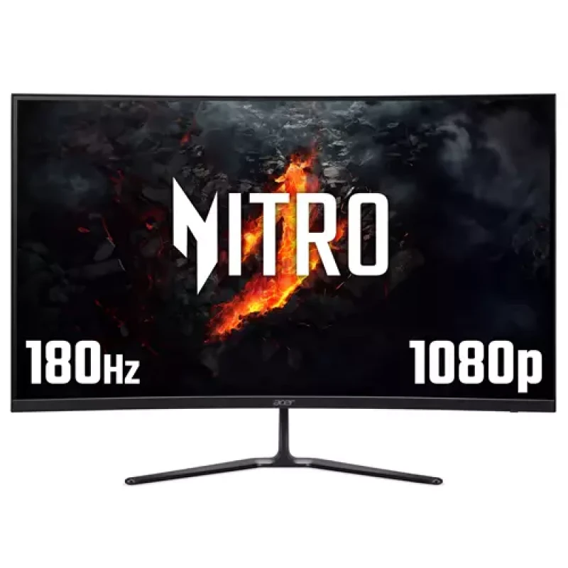 Image of Acer Acer ED0 Nitro ED320QRS3 - 31.5" Full HD (1920x1080) Curved 1500R 180Hz 1ms ZeroFrame AMD FreeSync Premium Gaming Monitor UM.JE0EE.311