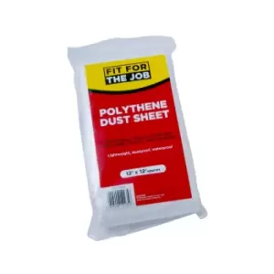 Image of Fit for the Job Polythene Dust Sheet 12 x 12ft FDPY002 - Rodo