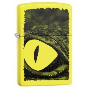 Image of Zippo Crocodile Eye Classic Neon Yellow