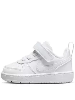 Image of Nike Toddler Court Borough Low Recraft Trainers, White, Size 5.5 Younger