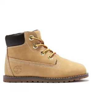 Image of Timberland Pokey Pine 6" Boot For Toddler In Yellow Yellow Kids, Size 7.5