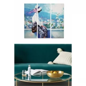 Image of MDF250491295 Multicolor Decorative MDF Painting (3 Pieces)