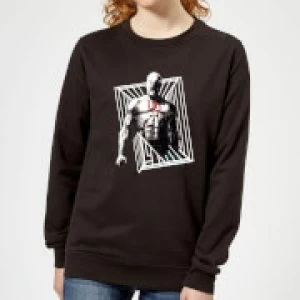 Image of Marvel Knights Daredevil Cage Womens Sweatshirt - Black - M
