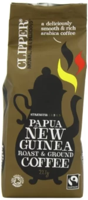 Image of Clipper Fairtrade Organic Papua New Guinea Roast & Ground 227g