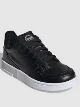 Image of Adidas Originals Supercourt Childrens Trainers - Black