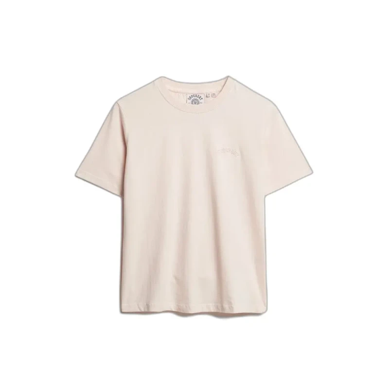 Image of Superdry Womens embroidered logo T-Shirt Superdry Essential Rose Female XS