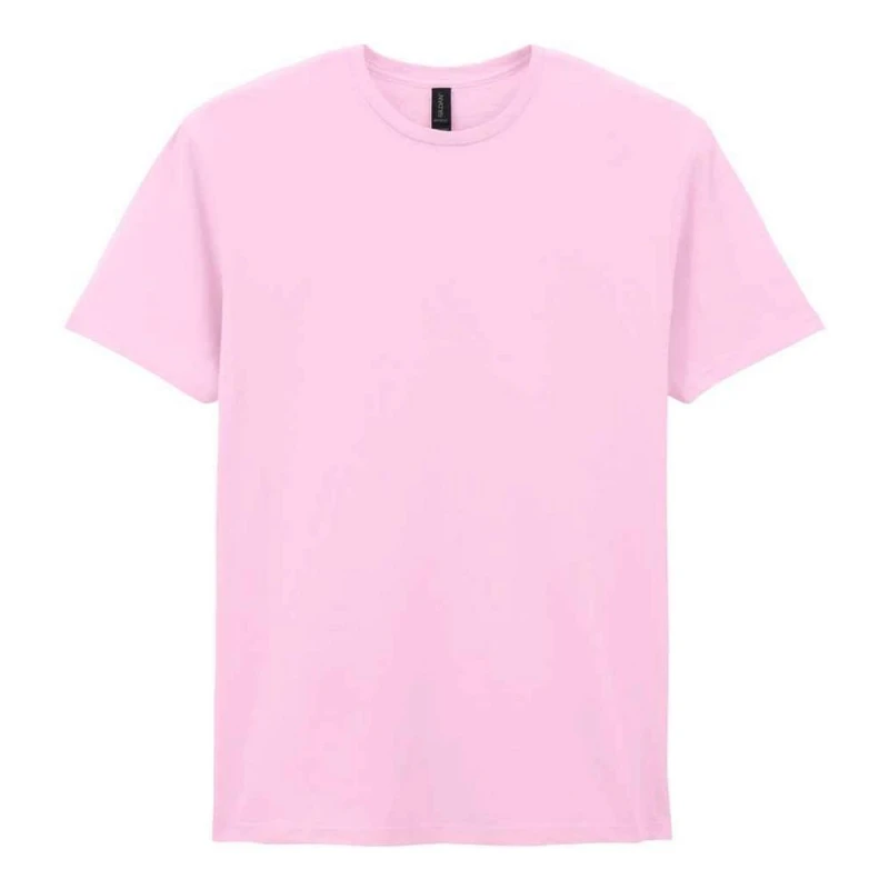 Image of Gildan Mens Soft Style T-Shirt in Light Pink Size: XL Light Pink Male XL