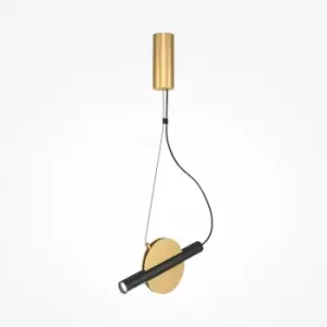 Image of Maytoni Enigma Modern Integrated LED Pendant Ceiling Light Brass 3000K