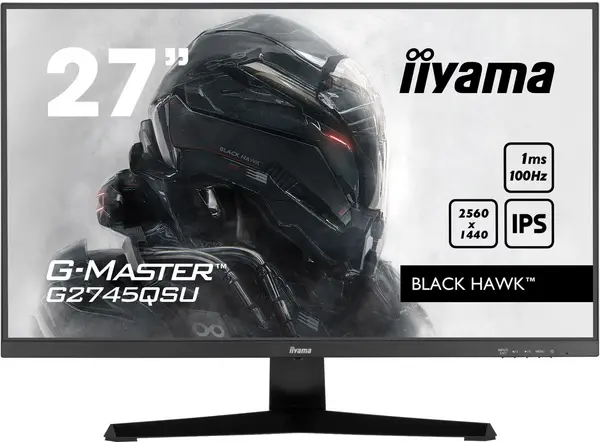 Image of iiyama G-MASTER Black Hawk 27" G2745QSU-B1 Quad HD IPS LED Gaming Monitor