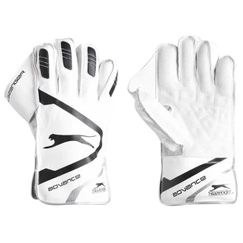 Image of Slazenger Advance Wicket Keeping Gloves Kids - White/Black